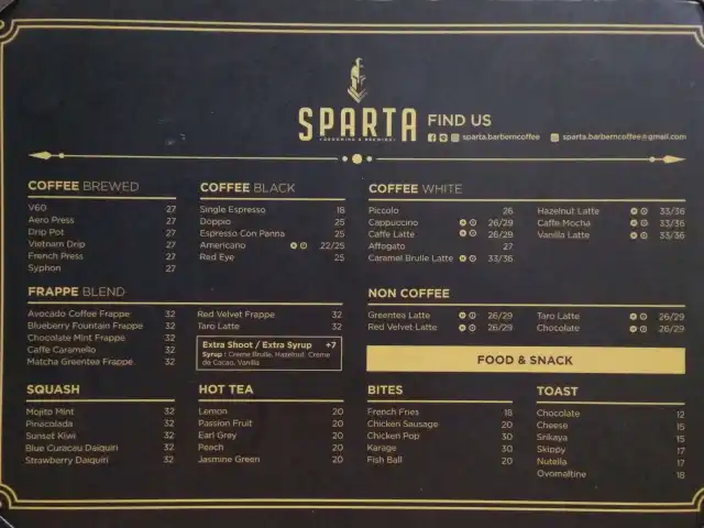 Gambar Makanan Sparta Barber & Coffee 8
