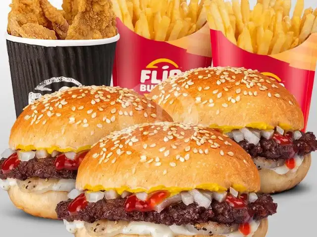Gambar Makanan Flip Burger, Xprss Sunter 17