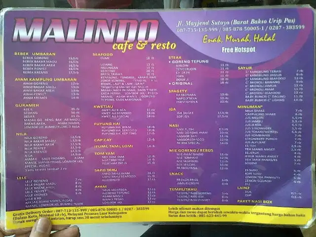 Gambar Makanan Malindo Cafe&Resto 4