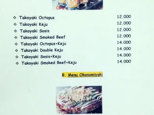 Gambar Makanan Ryu Ryu Takoyaki Okonamiyaki 1