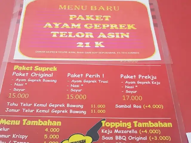 Gambar Makanan Ayam Geprek Mr Suprek Ubaya 2