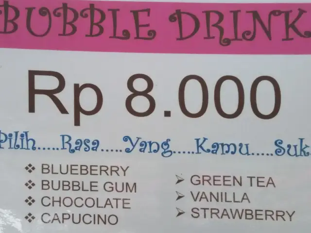 Gambar Makanan Bubble Pink 2