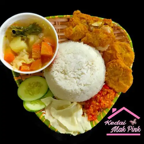 Gambar Makanan Ayam Geprek & Thai Tea Mak Pink, Nusa Indah 2