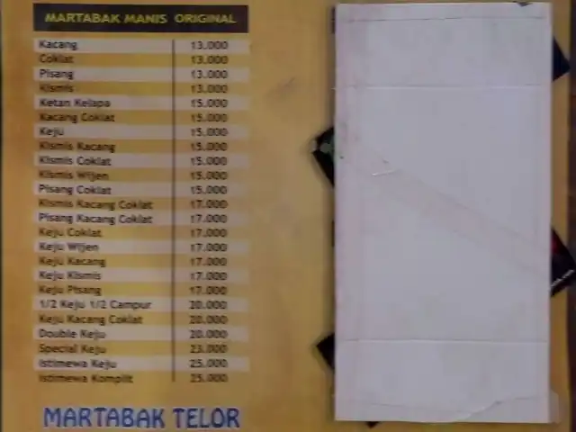 Martabak Manis Spesial & Telor Bandung