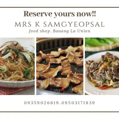 Mrs K Samyeopsal