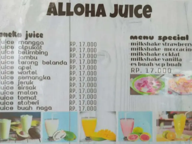 Gambar Makanan Alloha Juice 1