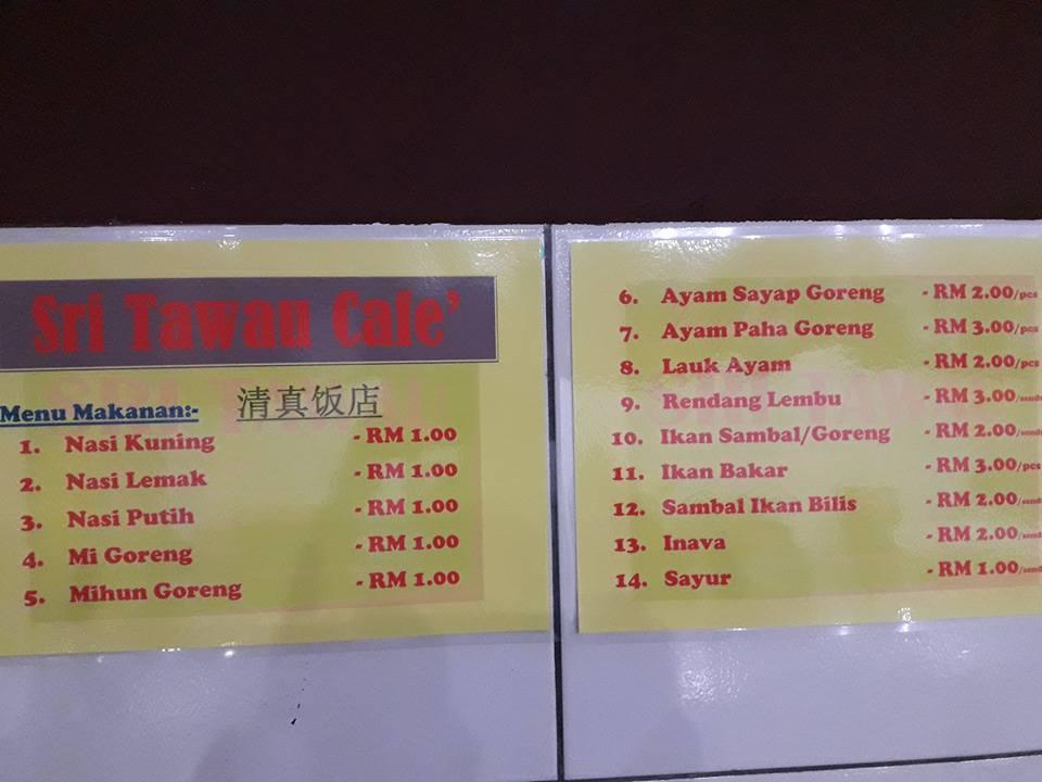 Sri Tawau Cafe menu and price 20222023 YummyAdvisor