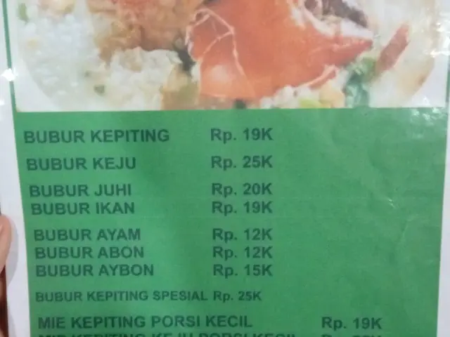 Gambar Makanan Bubur Dan Bakmie Kepiting Hokie 13