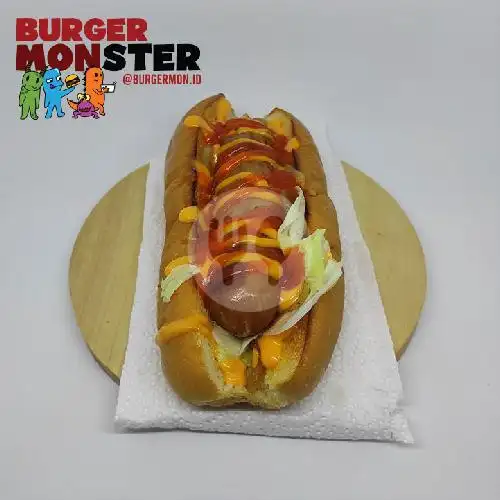 Gambar Makanan Burgermon Express Kelapa Kopyor Burger Monster, Kelapa Gading 3