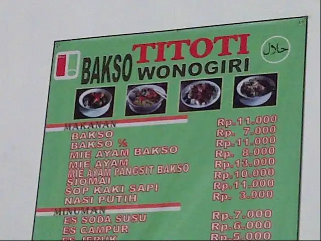 Gambar Makanan Bakso TITOTI WONOGIRI Cab.Cikupa 5