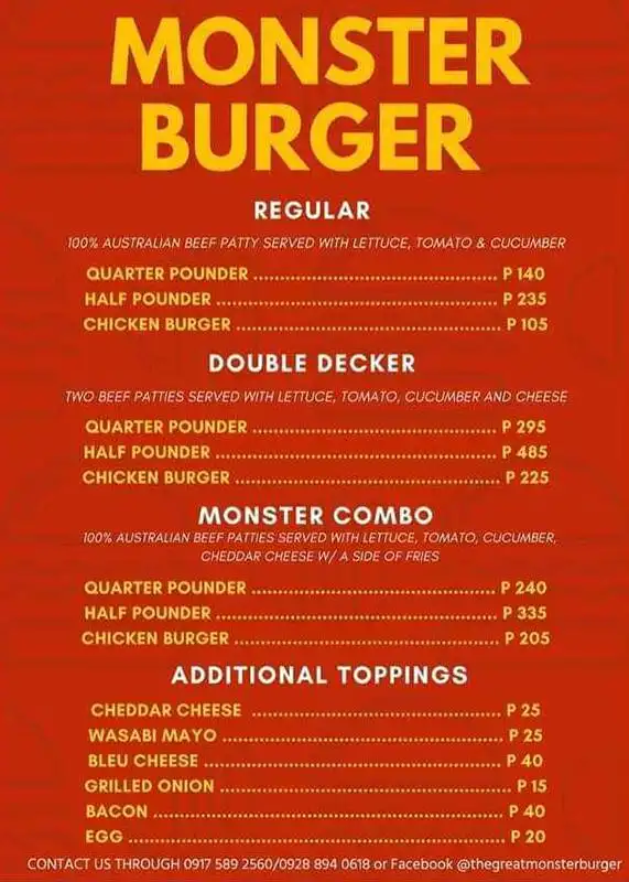 Monster Burger Food Photo 1