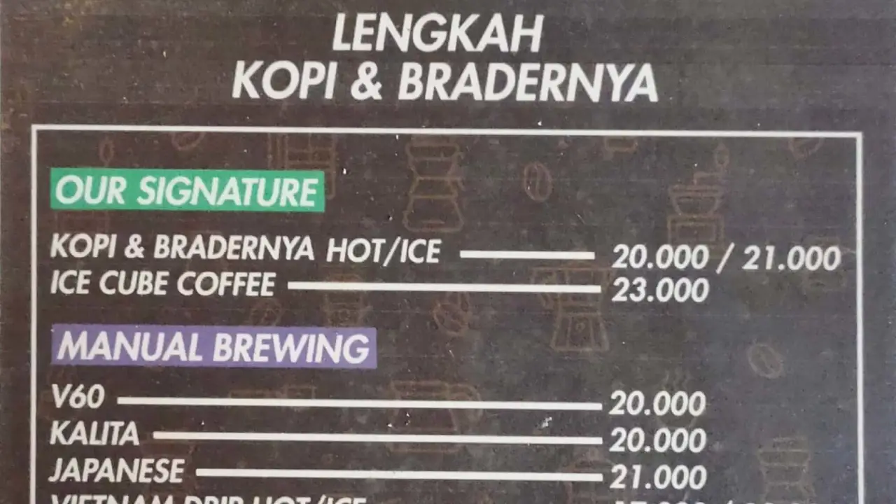 Lengkah Kopi Bako & Bradernya