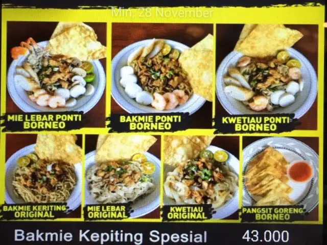 Gambar Makanan Bakmi Kepiting Borneo 1