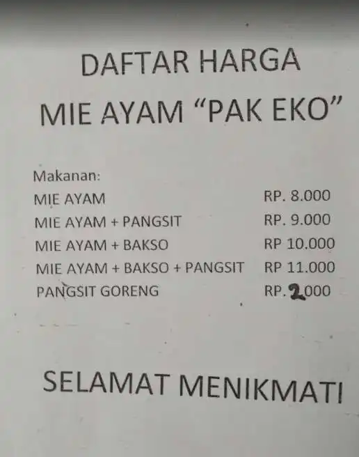 Mie Ayam Pak Eko