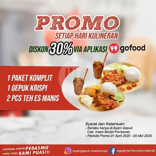 Gambar Makanan Ayam Gepuk Imam Bonjol 2, Jl. Suez Permai No. 6 18