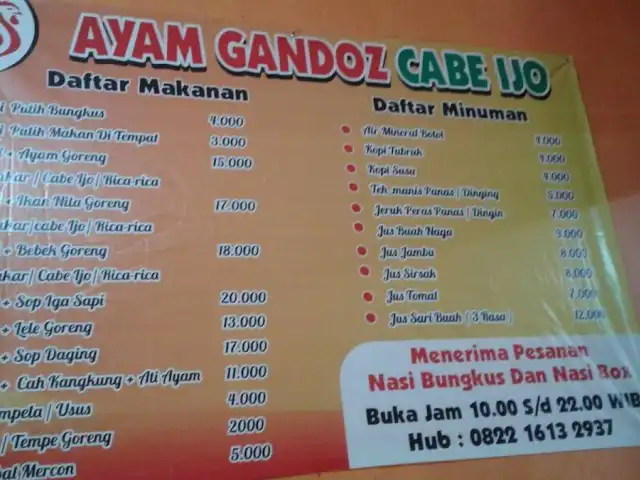 Gambar Makanan Ayam Gandoz Cabe Ijo 1