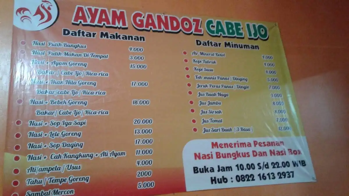 Ayam Gandoz Cabe Ijo