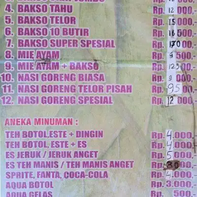 Bakso Dan Mi Ayam Lesehan Lestari