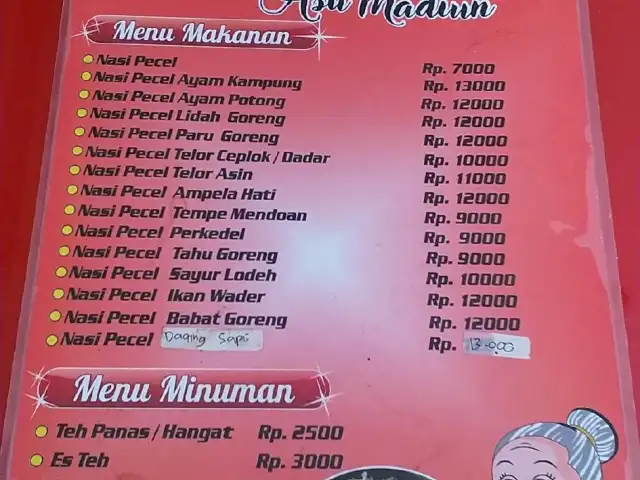 Gambar Makanan Nasi Pecel Khas Madiun Mbok Gembrot 2