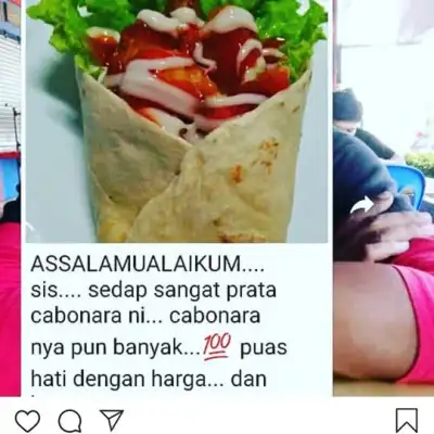 Prata Cabonara Wrap