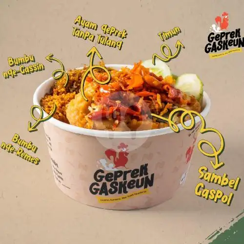 Gambar Makanan Nasi kulit Dewa Express + Geprek Gaskeun, Rasuna Garden Food Street 6