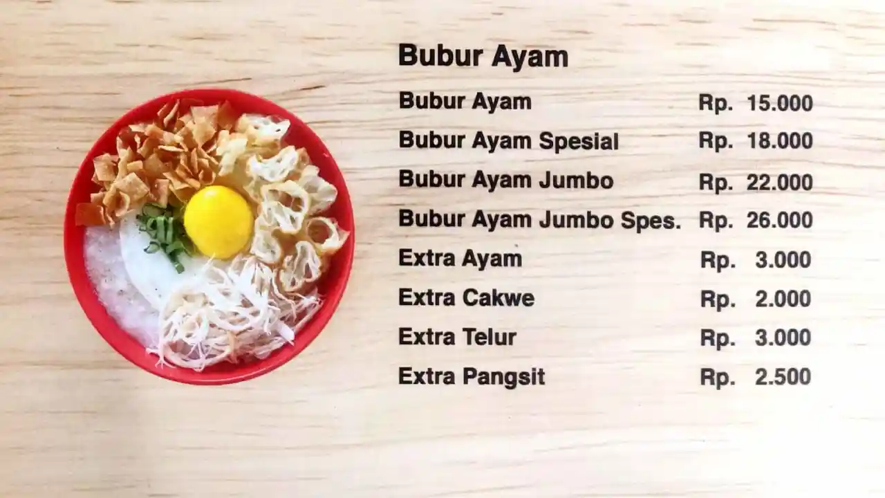 Bubur Ayam Jakarta Bang Rudy