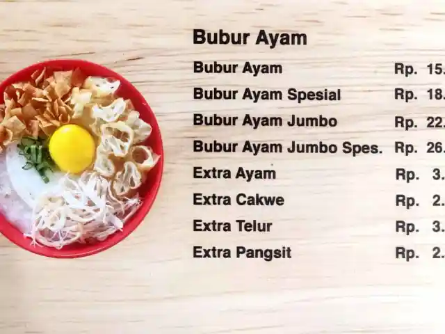 Gambar Makanan Bubur Ayam Jakarta Bang Rudy 1