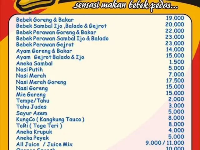 Gambar Makanan Bebek Judes 1