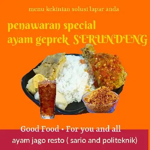 Gambar Makanan Ayam Jago, Sario 9