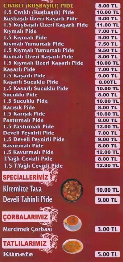 Meşhur Develi Cıvıklı Pidesi ve Mantısı