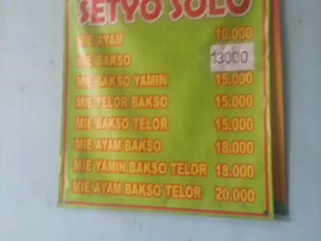 Bakso Setyo Solo