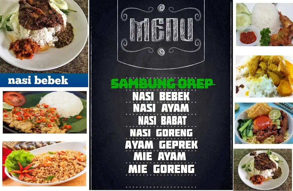 Nasi bebek sambung orep