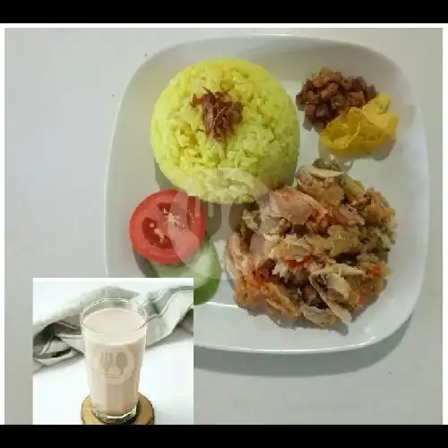 Gambar Makanan Geprek Nasi Kuning Mbak Rina, Saman 3