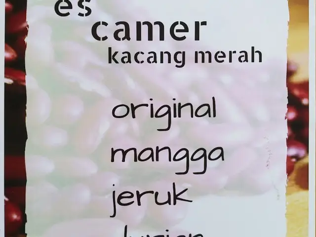 Gambar Makanan Es Camer Kacang Merah 4