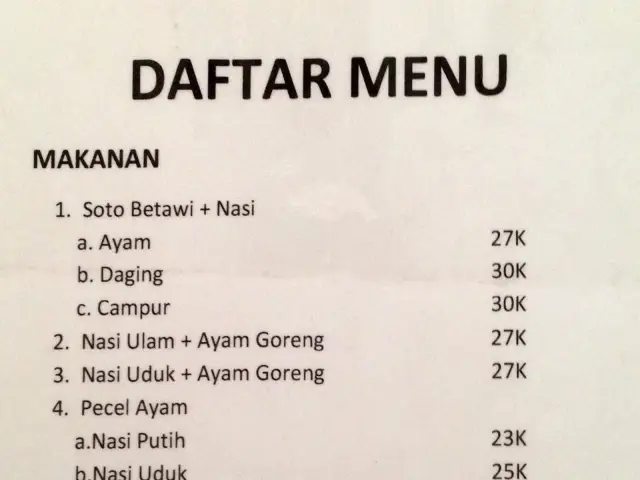 Gambar Makanan Kafe Rasa Betawi 1