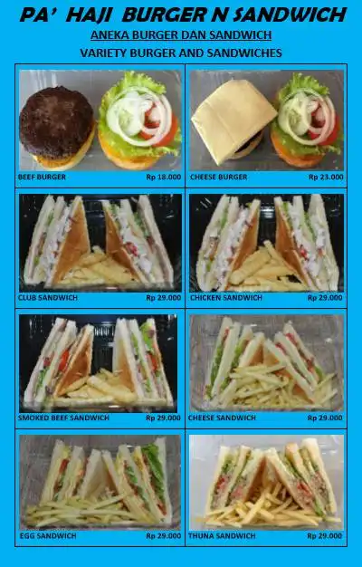 Gambar Makanan Pa Haji Burger N Sandwich 1