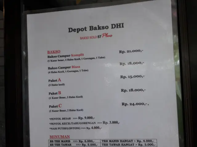 Gambar Makanan Depot Bakso DHI 4