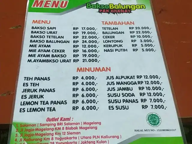 Gambar Makanan Bakso Balungan Pak Granat 13