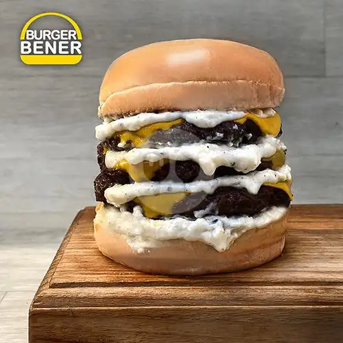 Gambar Makanan Burger Bener, Salemba 10