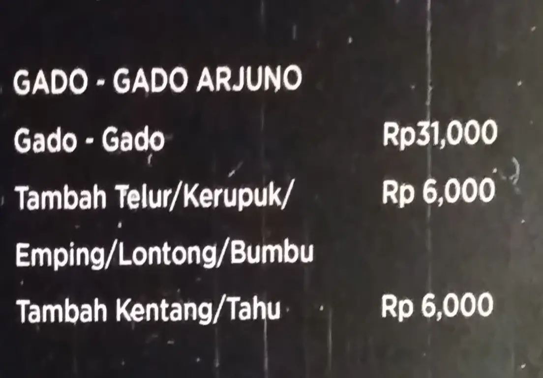 Gado Gado Arjuna