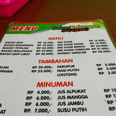 Bakso Balungan Pak Granat