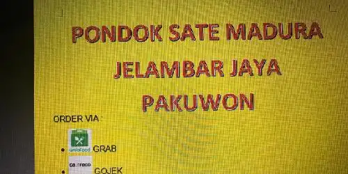 Pondok Sate Madura Jelambar Jaya Pakuwon