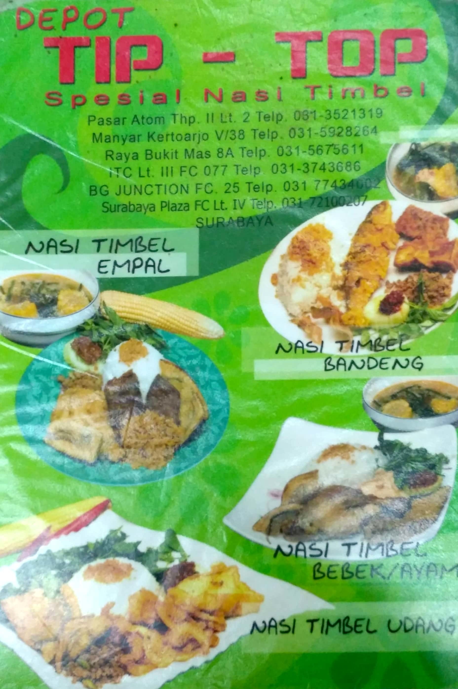Tip Top terdekat Restoran dan Tempat Makan Indonesia terdekat di Surabaya