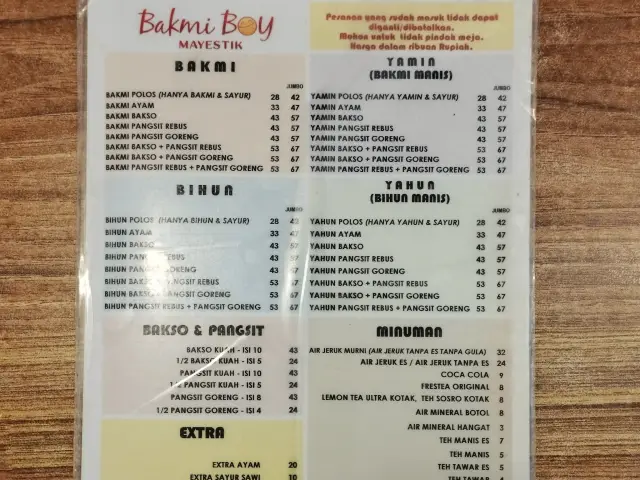 Gambar Makanan Bakmi Boy Mayestik 4