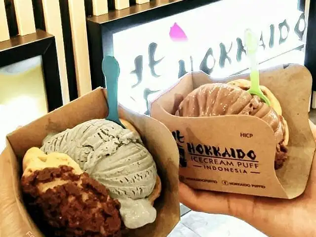 Gambar Makanan Hokkaido Icecream Puff 6