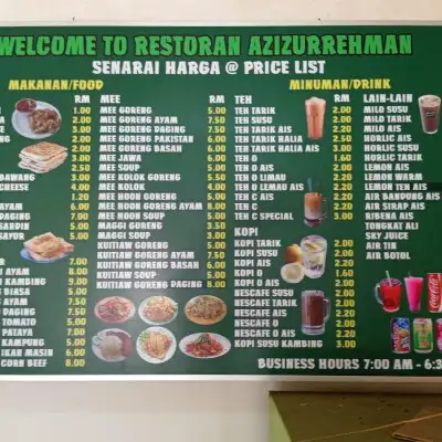 Restoran Azizur Rehman the house of malay and pakistani food