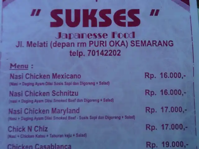 Gambar Makanan Depot Sukses (Japanese Food) 2