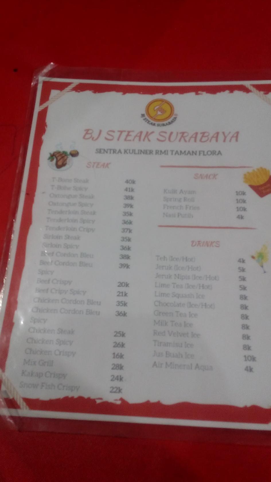 BJ STEAK SURABAYA terdekat Restoran dan Tempat Makan steak terdekat