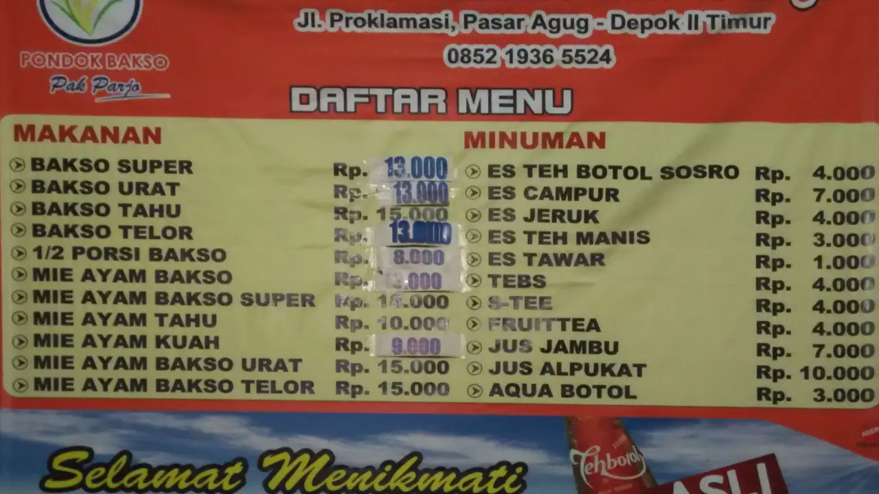 Pondok Bakso Pak Parjo