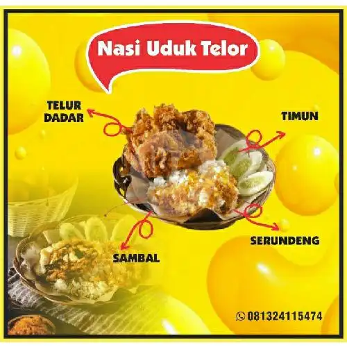 Gambar Makanan Nasi Uduk Telur Si Om 2 ( Kitchen Big Uncle ), Belakang WAROENG BEJE 2